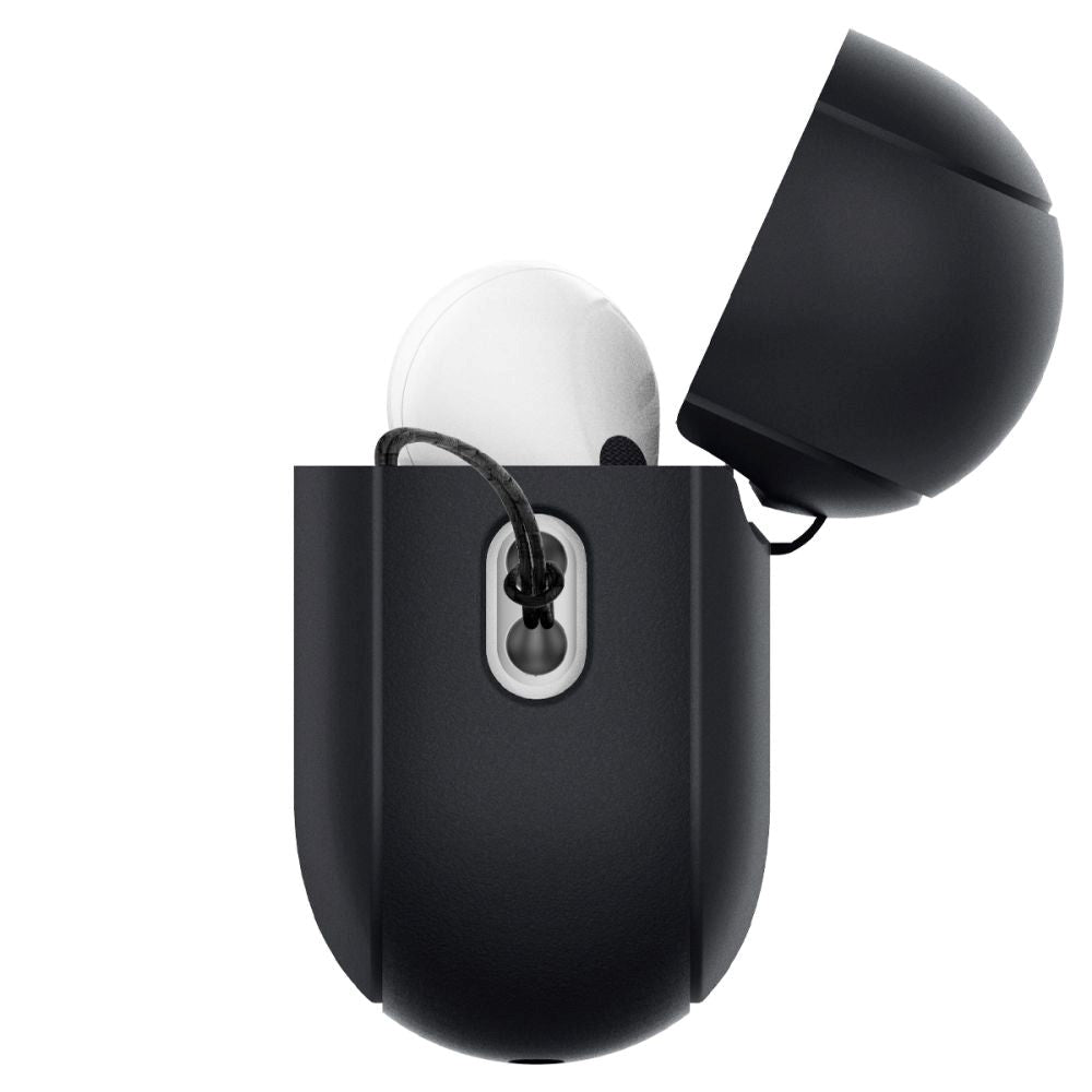 Spigen Silicone Fit Apple Airpods Pro (2. gen.) Cover m. Strop - Sort