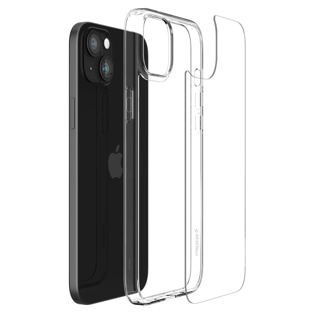 iPhone 15 Spigen Air Skin Cover - Gennemsigtig