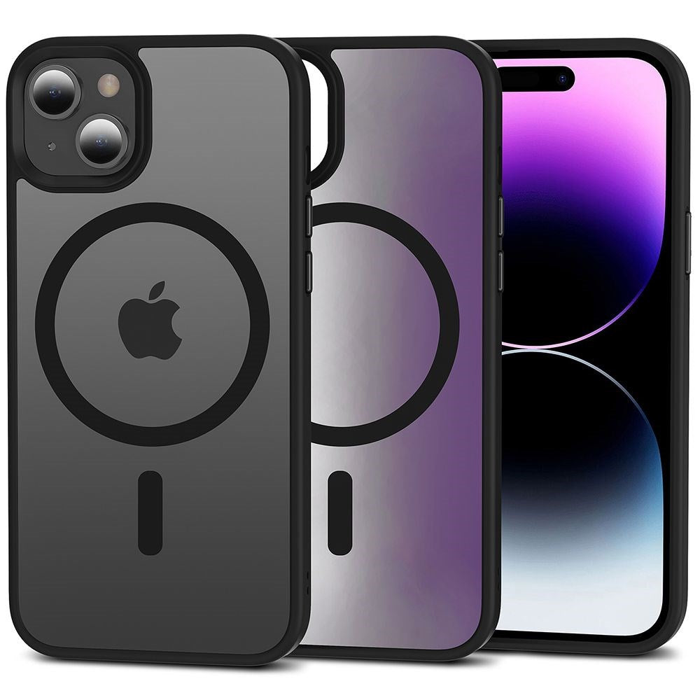 iPhone 15 Tech-Protect Magmat Cover - MagSafe Kompatibel - Mat Sort