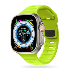 Apple Watch (42/44/SE/45/46/49mm) Tech-Protect Iconband Line Silikone Rem - Lime