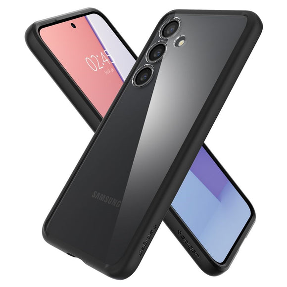 Samsung Galaxy S24 Spigen Ultra Hybrid Cover - Gennemsigtig / Sort