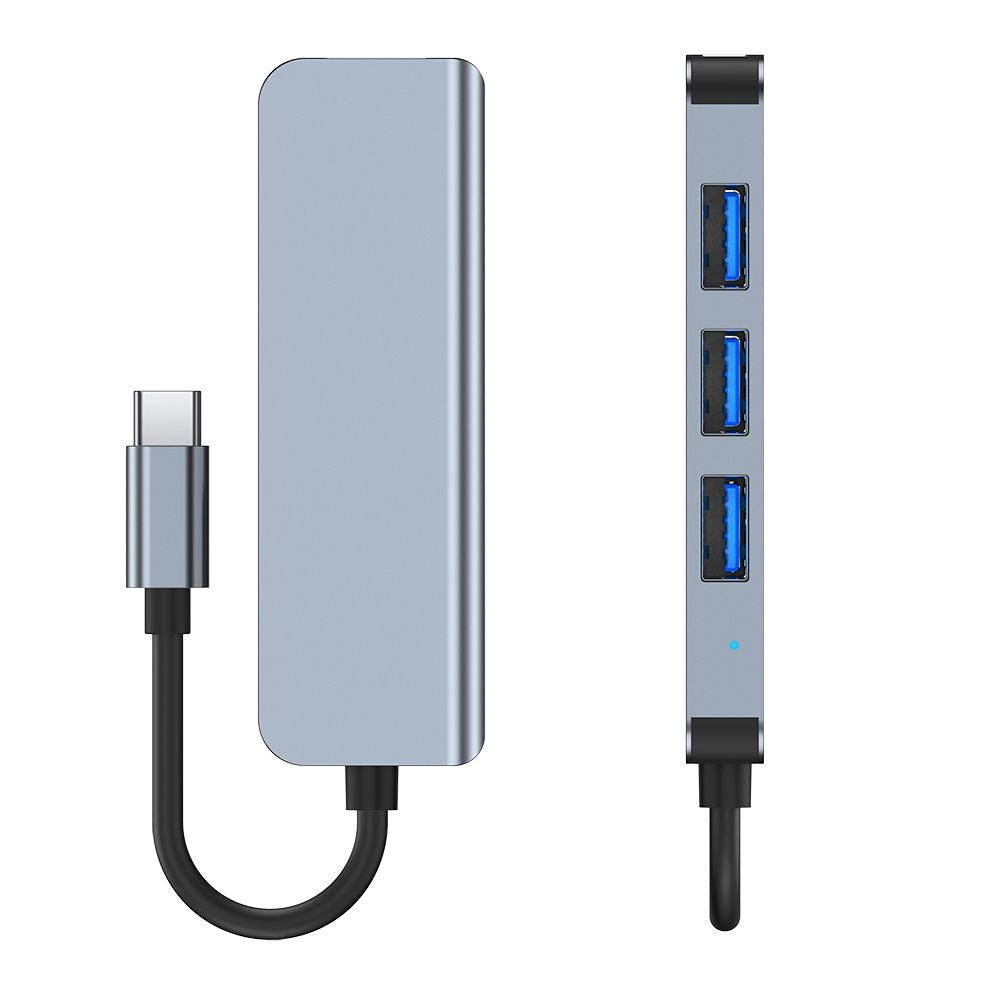 Tech-Protect 4in1 USB-C Multiport Hub - 4 x USB-A - Grå