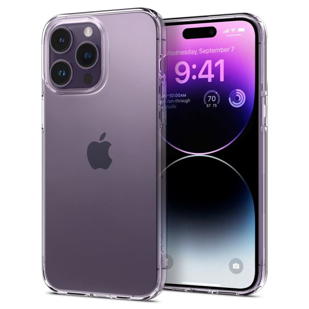 iPhone 14 Pro Spigen Liquid Crystal Cover - Gennemsigtig