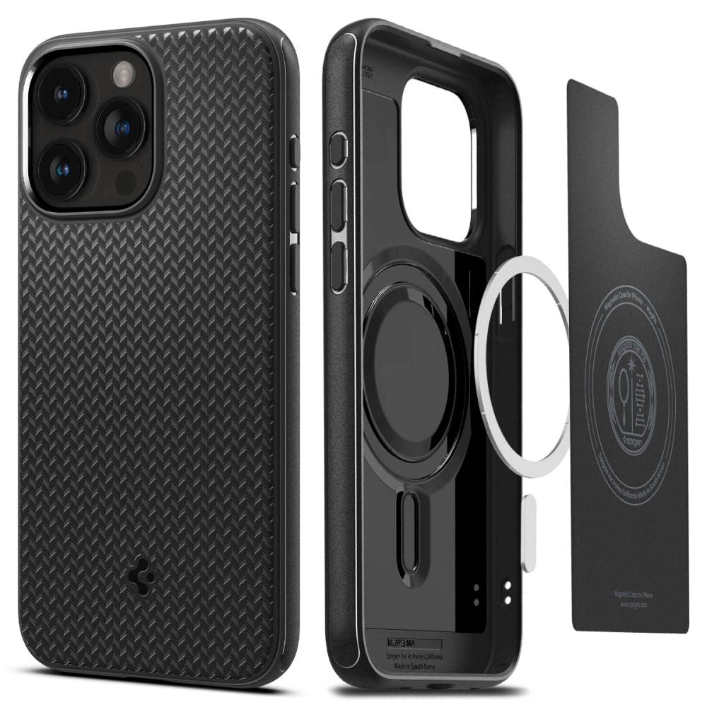 iPhone 15 Pro Spigen Mag Armor Cover - MagSafe Kompatibel - Matte Black