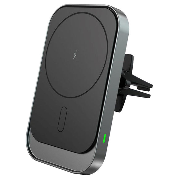 Tech-Protect CW19 Trådløs Oplader 15W til Ventilation - MagSafe Kompatibel - Sort
