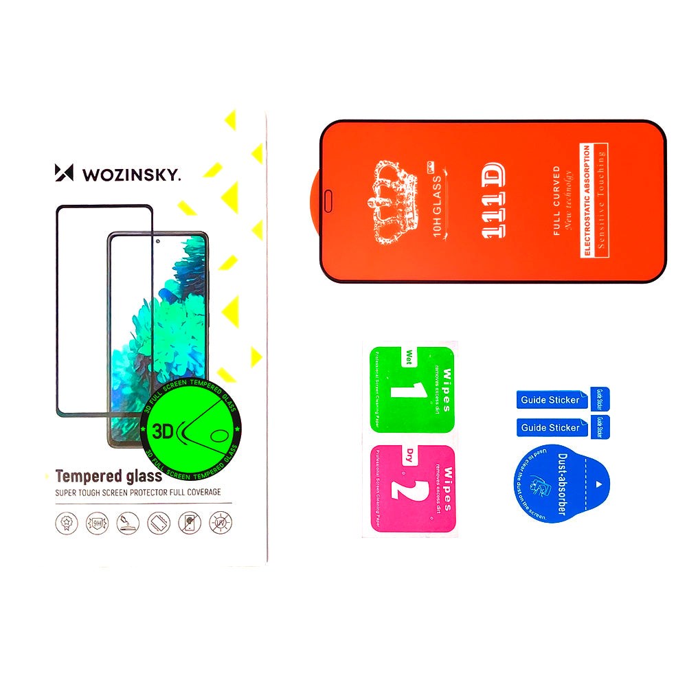 Wozinsky iPhone 14 Plus / 13 Pro Max Skærmbeskyttelse - Case-Friendly - Gennemsigtig m. Sort kant