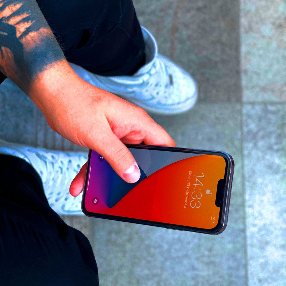 Wozinsky iPhone 14 Plus / 13 Pro Max Skærmbeskyttelse - Case-Friendly - Gennemsigtig m. Sort kant