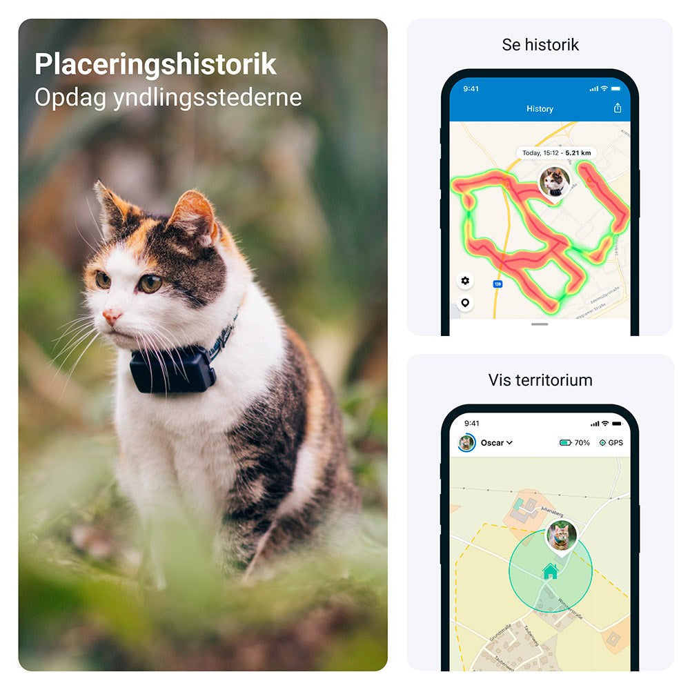 Tractive GPS Cat Mini - GPS Tracker til Kat - Mørkeblå