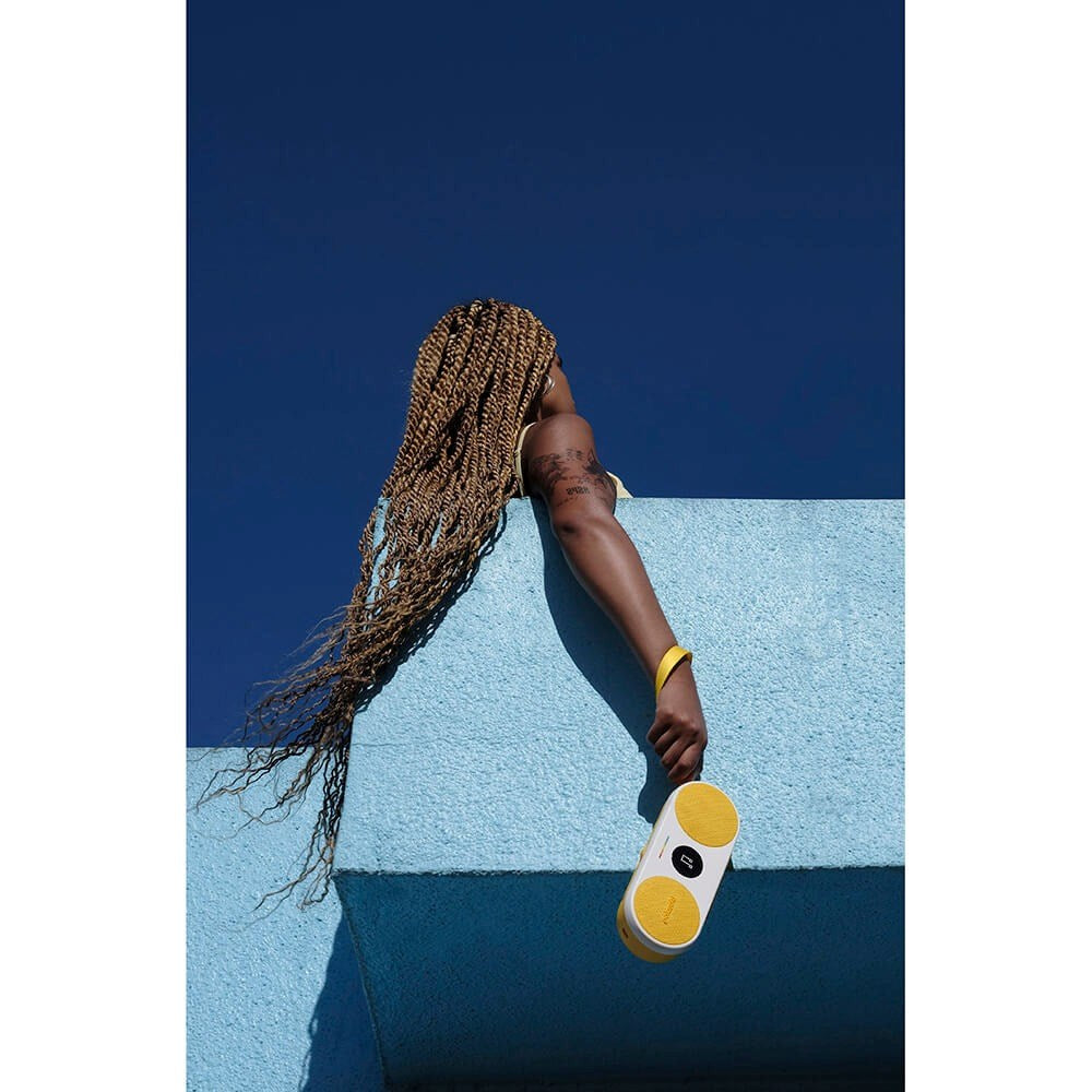Polaroid Player P2 Bærbar Bluetooth Højtaler - Hvid / Gul