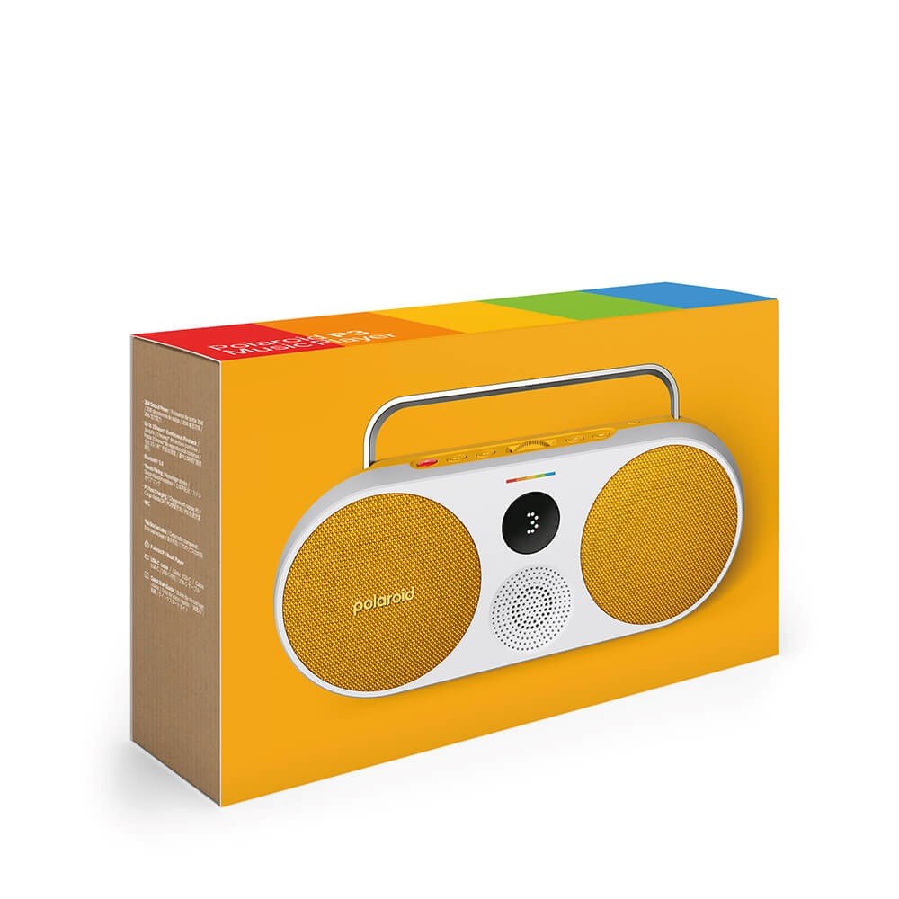 Polaroid Player P3 Bærbar Bluetooth Højtaler - Hvid / Gul