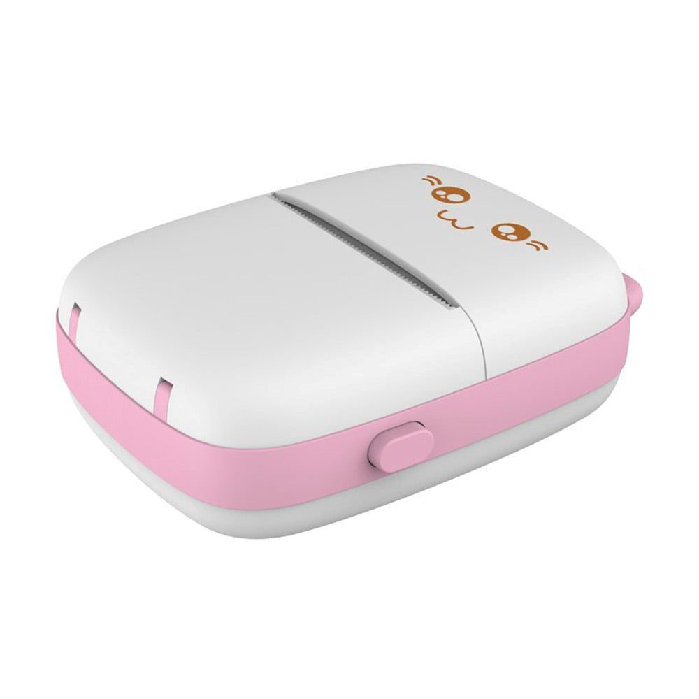 Hurtel Mini Cat Termisk Printer - Hvid / Pink