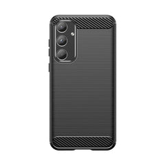 Samsung Galaxy A55 (5G) Brushed Carbon Fiber Cover - Sort