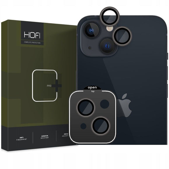 iPhone 15 / 15 Plus HOFI Camring Pro+  Kameralinse Glas - Sort