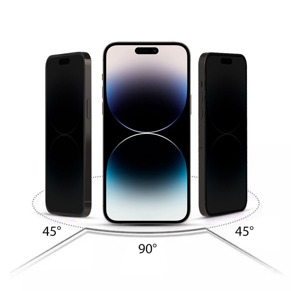 iPhone 15 Pro Hofi Glass Pro+ Skærmbeskyttelse m. Privacy Funktion - Case Friendly - Gennemsigtig