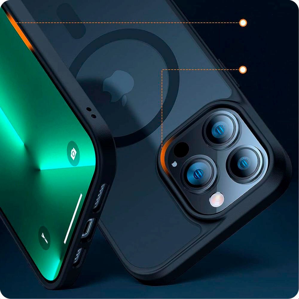 iPhone 15 Pro Tech-Protect Magmat Cover - MagSafe Kompatibel - Mat Titanium