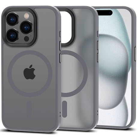 iPhone 15 Pro Tech-Protect Magmat Cover - MagSafe Kompatibel - Mat Titanium