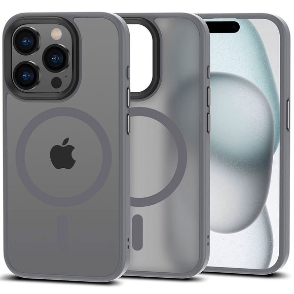 iPhone 15 Pro Tech-Protect Magmat Cover - MagSafe Kompatibel - Mat Titanium