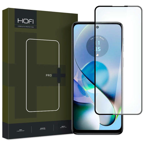 Motorola Moto G54 Hofi Glass Pro+ Hærdet Glas Skærmbeskyttelse - Case Friendly - Sort Kant