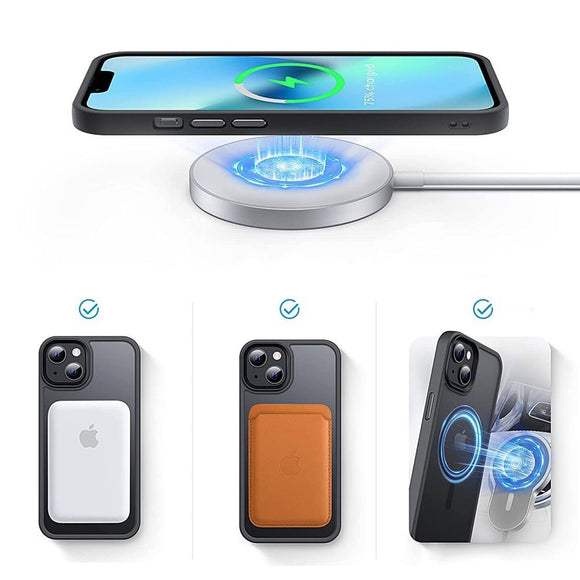 iPhone 13 Mini Tech-Protect Magmat Cover - MagSafe Kompatibel - Mat Sort