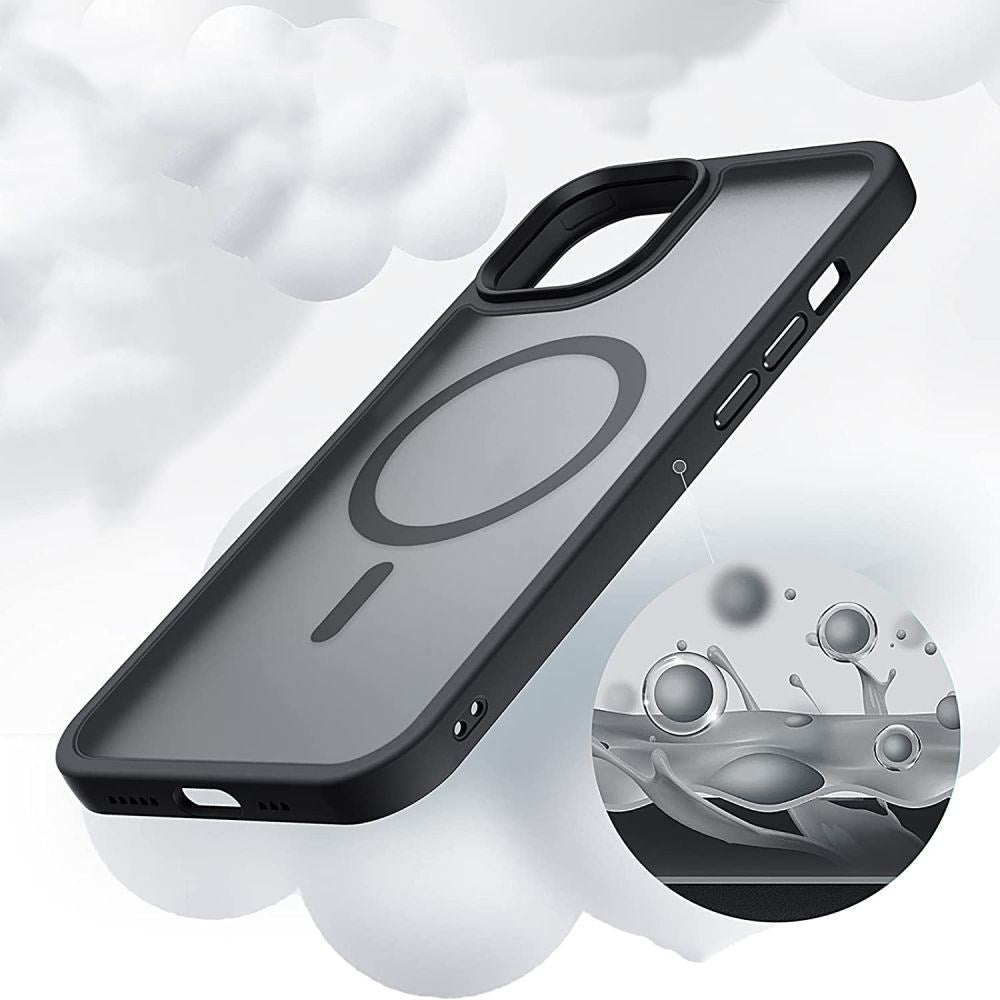 iPhone 13 Mini Tech-Protect Magmat Cover - MagSafe Kompatibel - Mat Sort