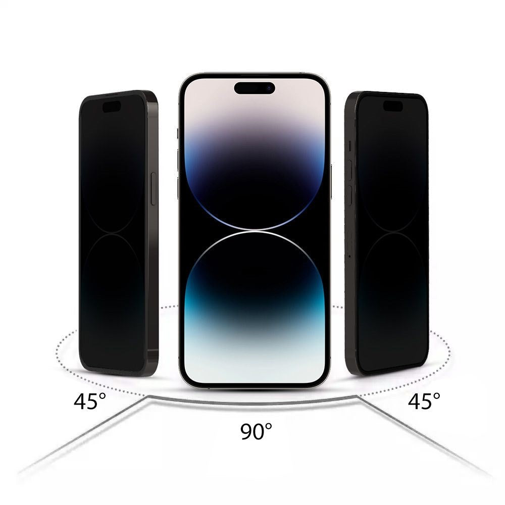 iPhone 14 Pro Max Hofi Glass Pro+ Skærmbeskyttelse m. Privacy Funktion - Case Friendly - Gennemsigtig
