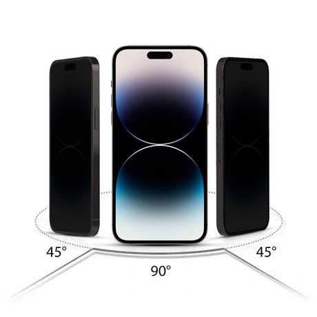 iPhone 14 Pro Max Hofi Glass Pro+ Skærmbeskyttelse m. Privacy Funktion - Case Friendly - Gennemsigtig