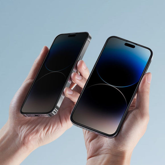 iPhone 14 Pro Max Hofi Glass Pro+ Skærmbeskyttelse m. Privacy Funktion - Case Friendly - Gennemsigtig