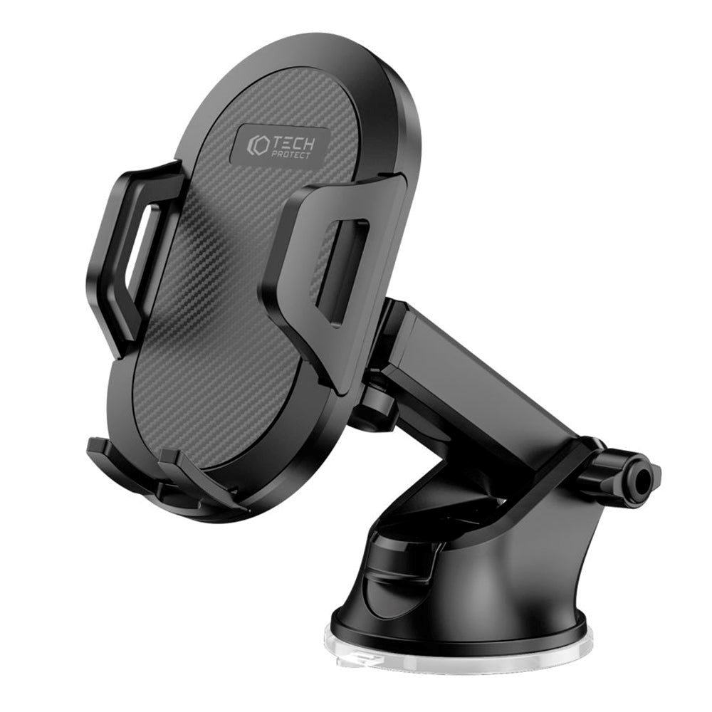 Tech-Protect V5 Universal Mobilholder til Bil - Instrumentbræt & Ventilationsanlæg - Mobil: 50 - 90mm - Sort