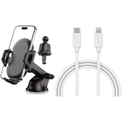 Kør-selv-ferie pakke 4 - inkl. Mobilholder / USB-C - Lightning Kabel