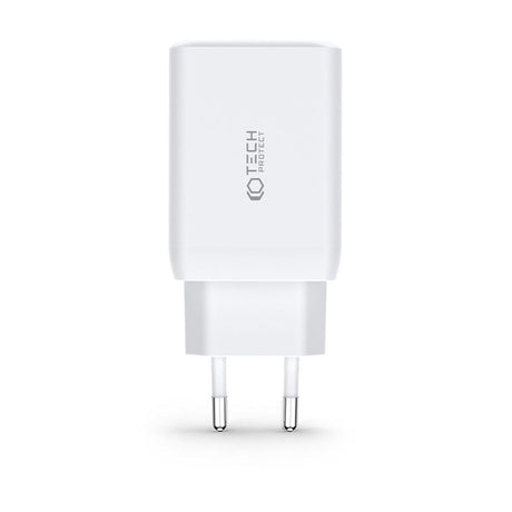 Tech-Protect PD 65W Vægoplader m. 2 x USB-C & 1 x USB-A - Hvid