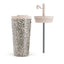 Burga Termokop m. Låg & Sugerør - 500ml - Almond Latte