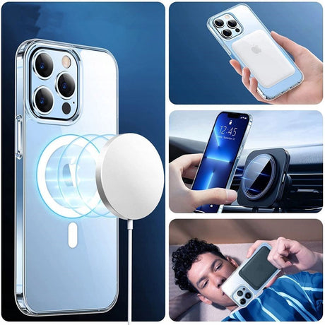iPhone 13 Tech-Protect Magmat Cover - MagSafe Kompatibel - Gennemsigtig
