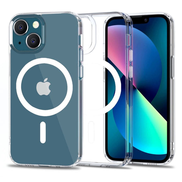 iPhone 13 Tech-Protect Magmat Cover - MagSafe Kompatibel - Gennemsigtig
