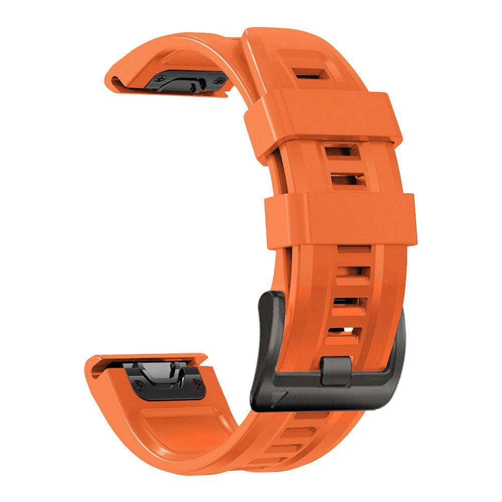 Universal Garmin 22mm QuickFit Tech-Protect Iconband Line Silikone Rem - Orange
