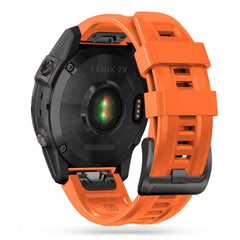 Universal Garmin 26mm QuickFit Tech-Protect Iconband Line Silikone Rem - Orange