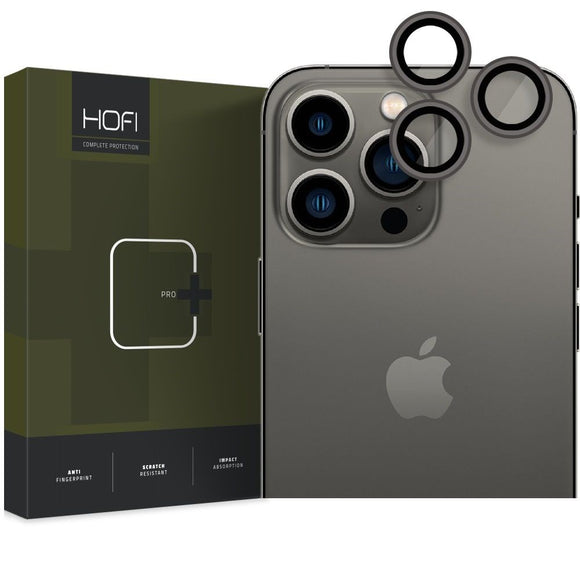 iPhone 14 Pro / 14 Pro Max HOFI Camring Pro+  Kameralinse Glas - Sort