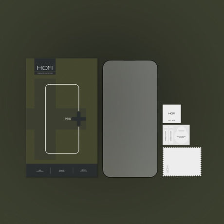 iPhone 14 Pro Hofi Glass Pro+ Hærdet Glas Skærmbeskyttelse - Case Friendly - Sort Kant