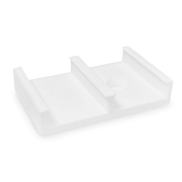 Light Solutions - Dobbelt Beslag til Philips Hue LightStrip V4 & Gradient - 10 stk. - Hvid