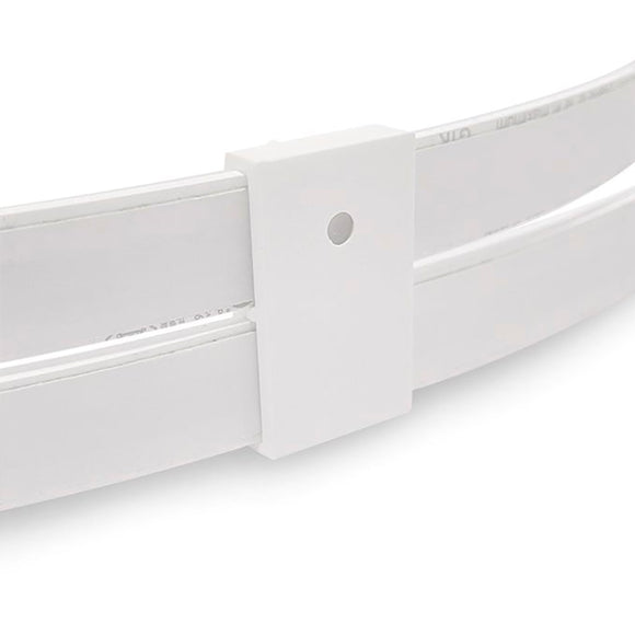 Light Solutions - Dobbelt Beslag til Philips Hue LightStrip V4 & Gradient - 10 stk. - Hvid
