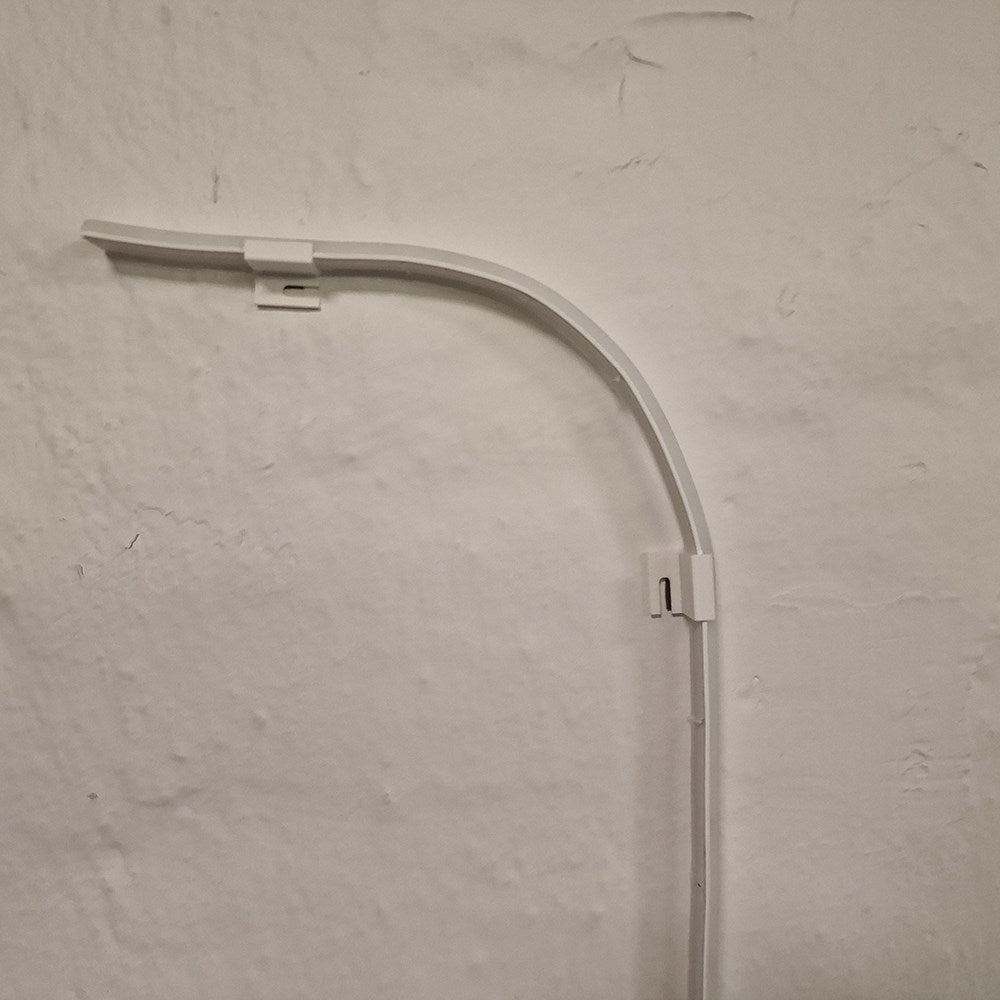 Light Solutions - Beslag til Philips Hue LightStrip V4 & Gradient 90° - 10 stk. - Hvid