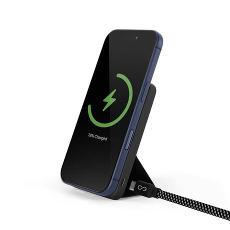 Epico UltraPack Stand 7.000mAh Powerbank m. 2 x USB-C - MagSafe Kompatibel - Sort
