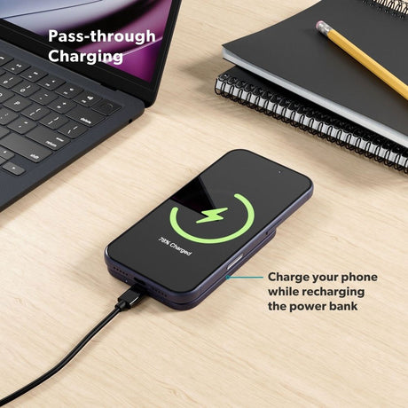 Epico UltraPack Slim 3.000mAh Trådløs Powerbank - MagSafe / Qi2 Kompatibel - Mørkeblå