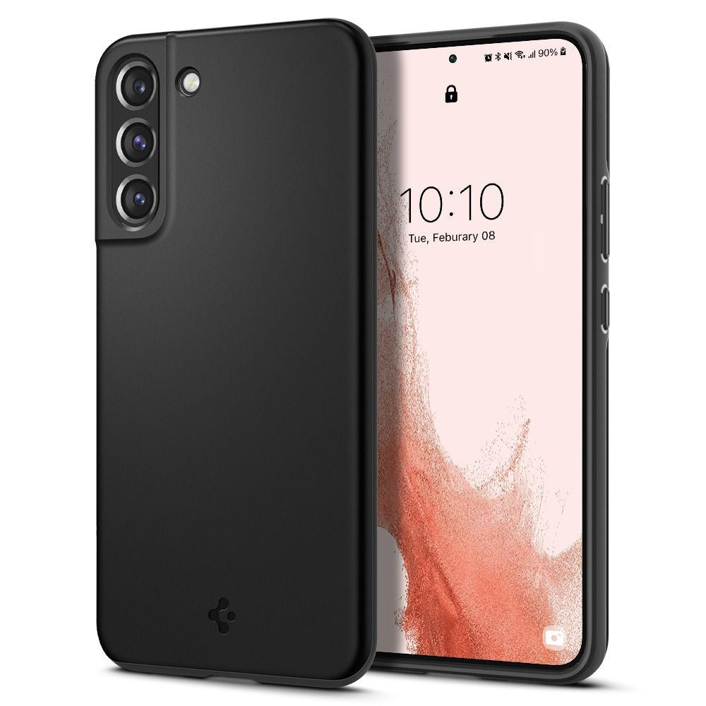 Samsung Galaxy S22 Spigen Thin Fit Cover - Sort