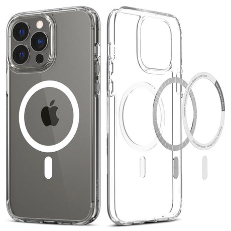 iPhone 13 Pro Spigen Ultra Hybrid Cover - MagSafe Kompatibel - Gennemsigtig / Hvid