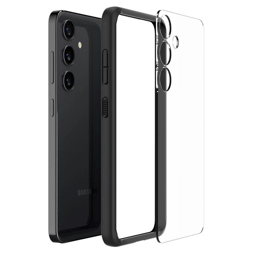 Samsung Galaxy S24 Spigen Ultra Hybrid Cover - Gennemsigtig / Sort
