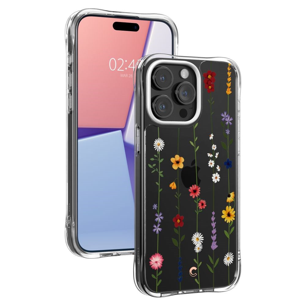 iPhone 15 Pro Cyrill Cecile Plastik Cover m. Strop - Flower Garden