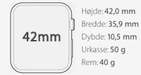 Apple Watch 42mm (Series 1/2/3) Covers og Tilbehør