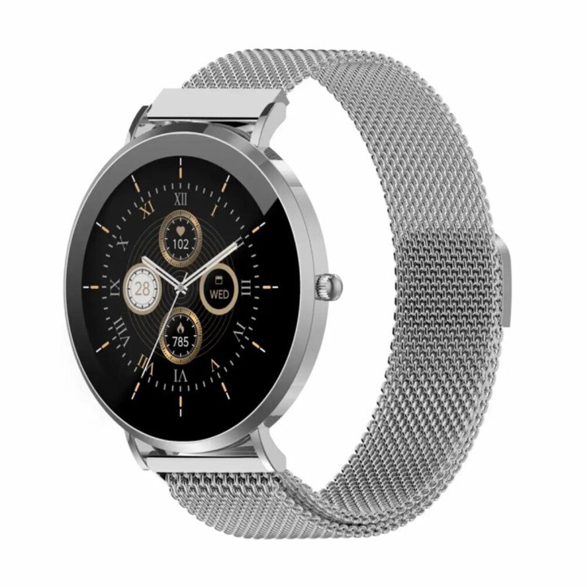 Denver SWC-394S Bluetooth Smartwatch m. Sundhedssporing - Sølv