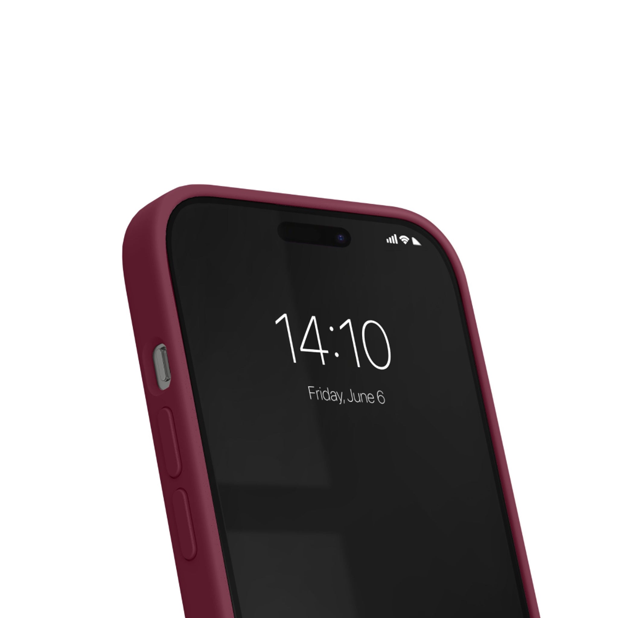 iDeal Of Sweden iPhone 17e / 16e / 15 / 14 / 13 Silicone Case - MagSafe Kompatibel - Fine Wine Bloom