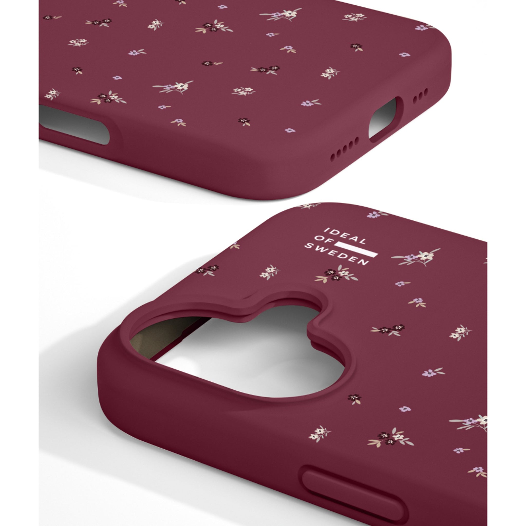 iPhone 17 iDeal Of Sweden Silicone Case - MagSafe Kompatibel - Fine Wine Bloom